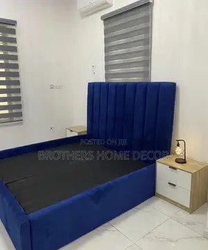 Blue Bedframe Design Foreign Dou Size 60x80