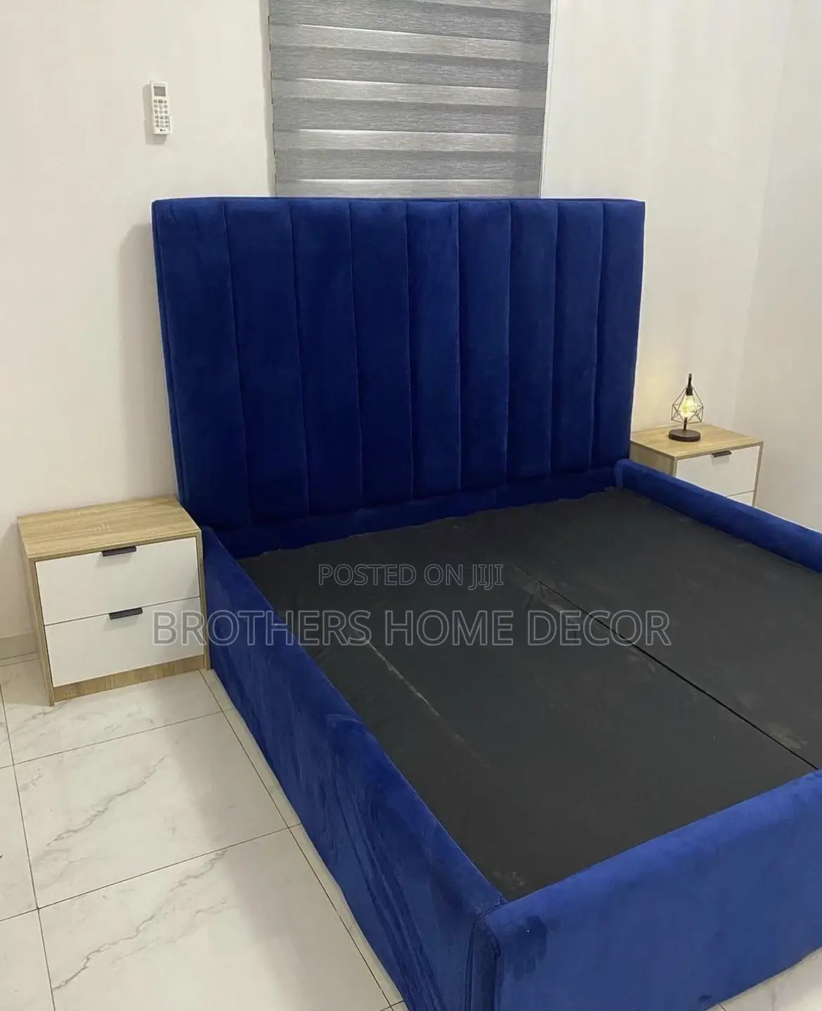 Blue Bedframe Design Foreign Dou Size 60x80