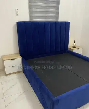 Blue Bedframe Design Foreign Dou Size 60x80
