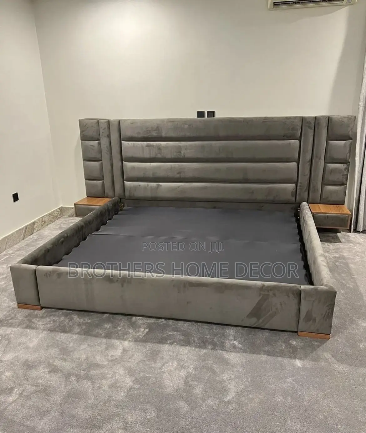 King Size Gray Bedframe