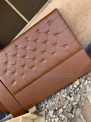 Photo - Brown Leather Bedframe