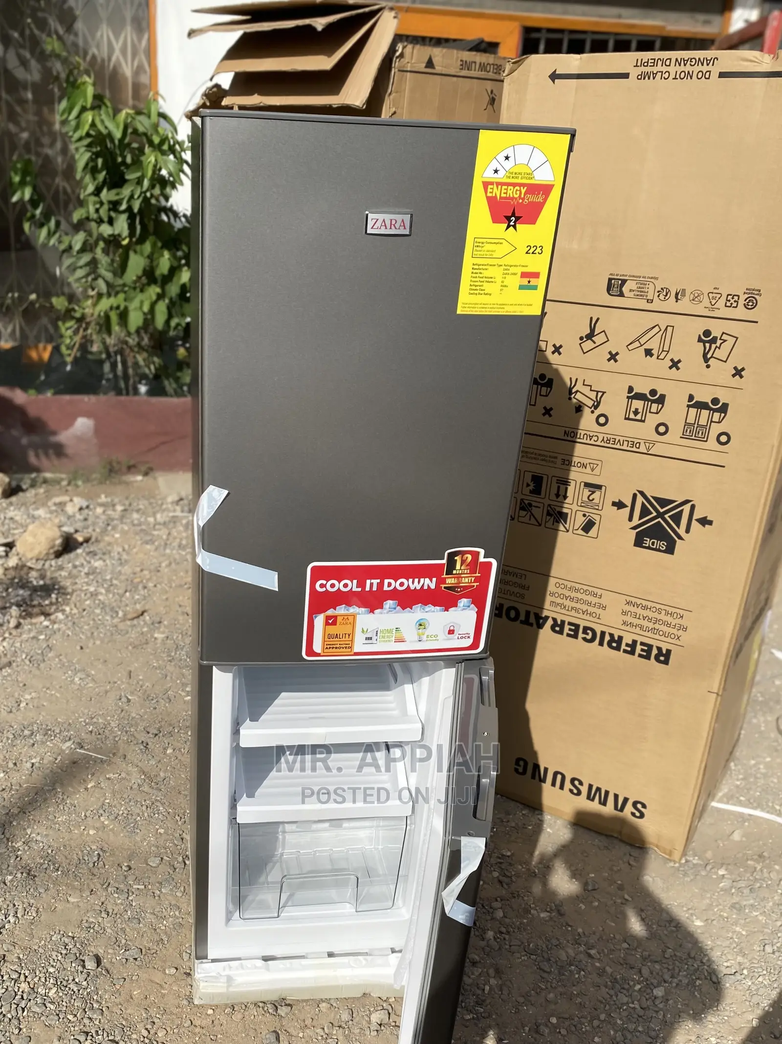 High Quality Zara(240 Bf)Bottom Freezer Fridge