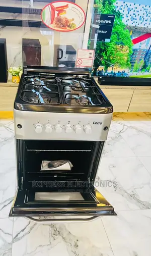 50/55gas Inbuilt Light Ignition 4burner Grey Cooker Oven