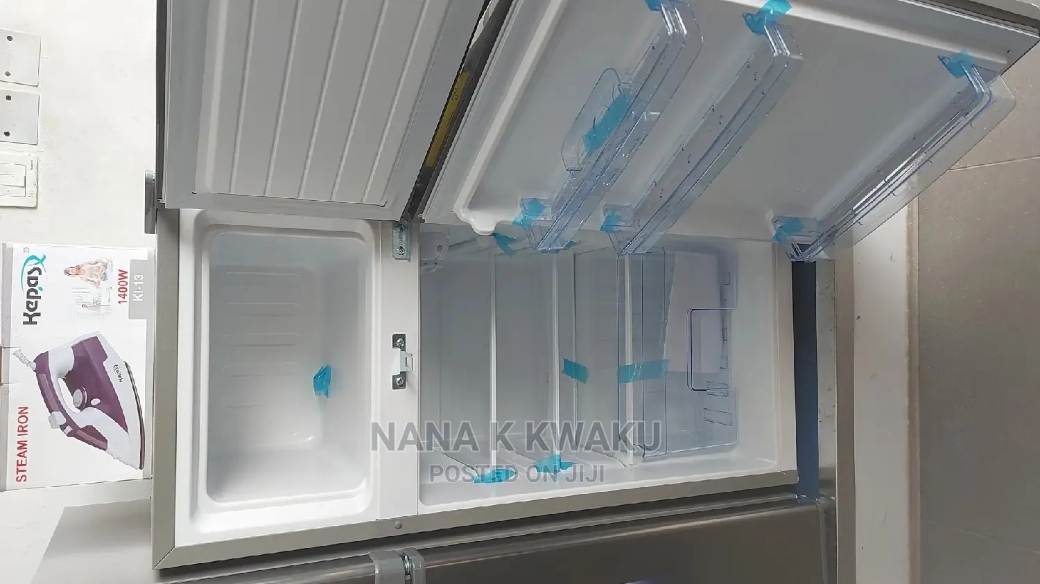 Inside Led Light_pearl 108liters Double Door Fridge