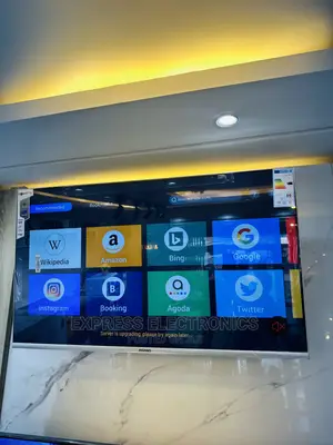 Glossy Black Slim Asano 43”Fhdsmart LED Display