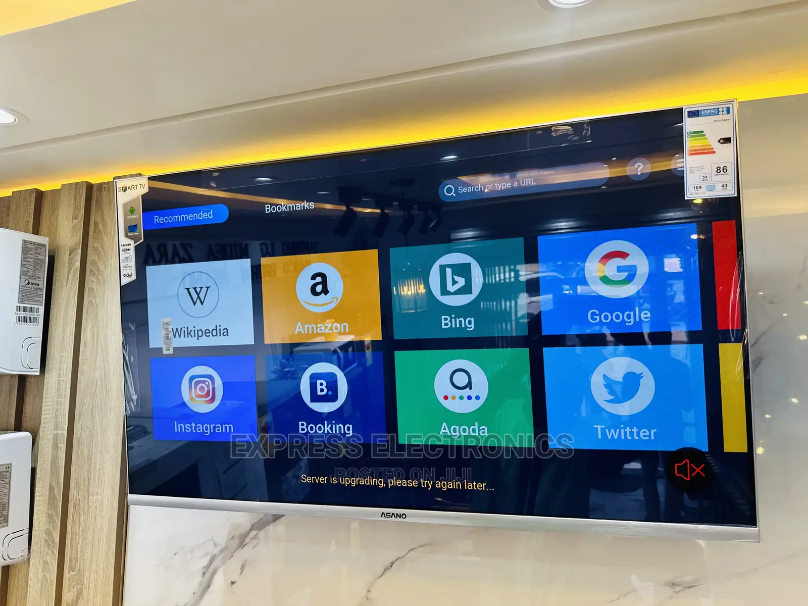 Asano 43”Smart Tv  FHD Android