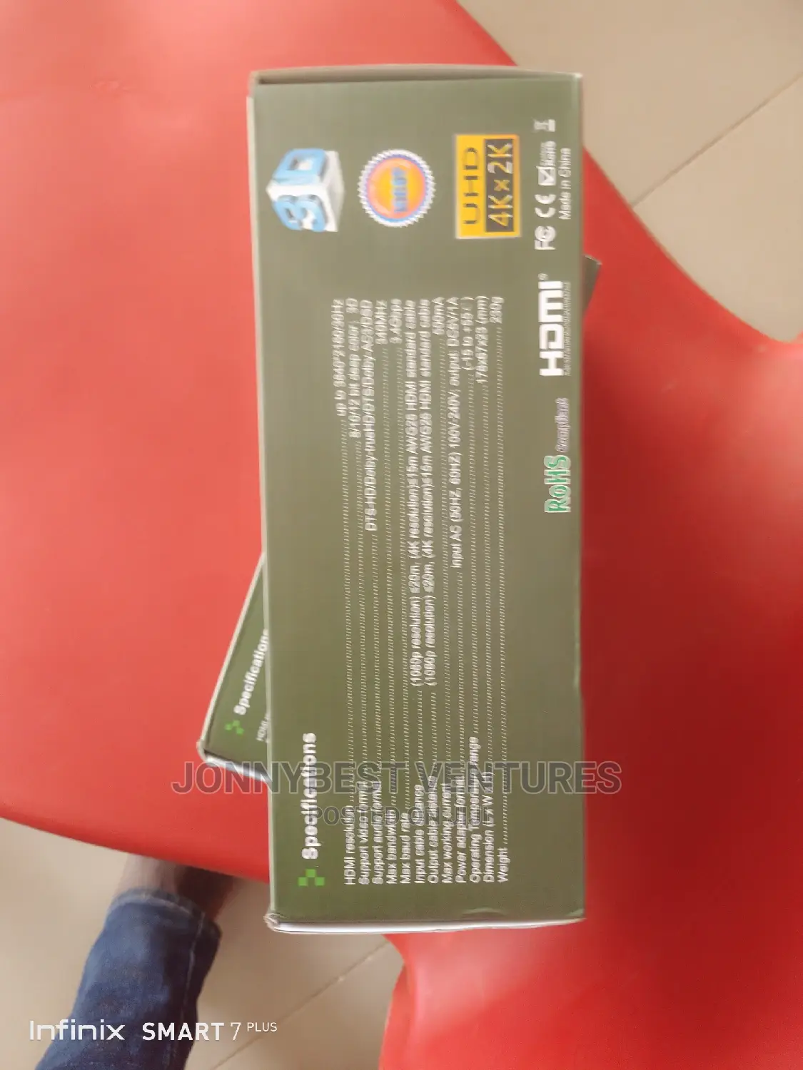 Original HDMI 4 Port Splitter 1x4 Splitter Green Box