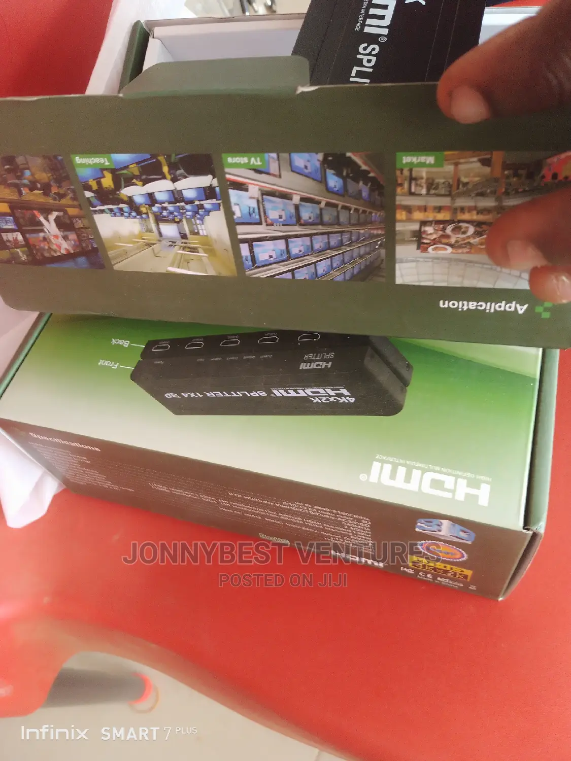Original HDMI 4 Port Splitter 1x4 Splitter Green Box