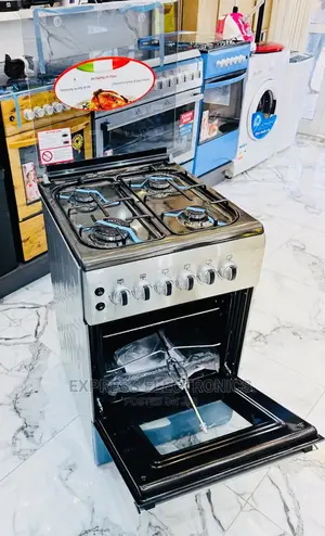 60/50 Gas Oven Rotisserie Grill 4burner New Line Sliver