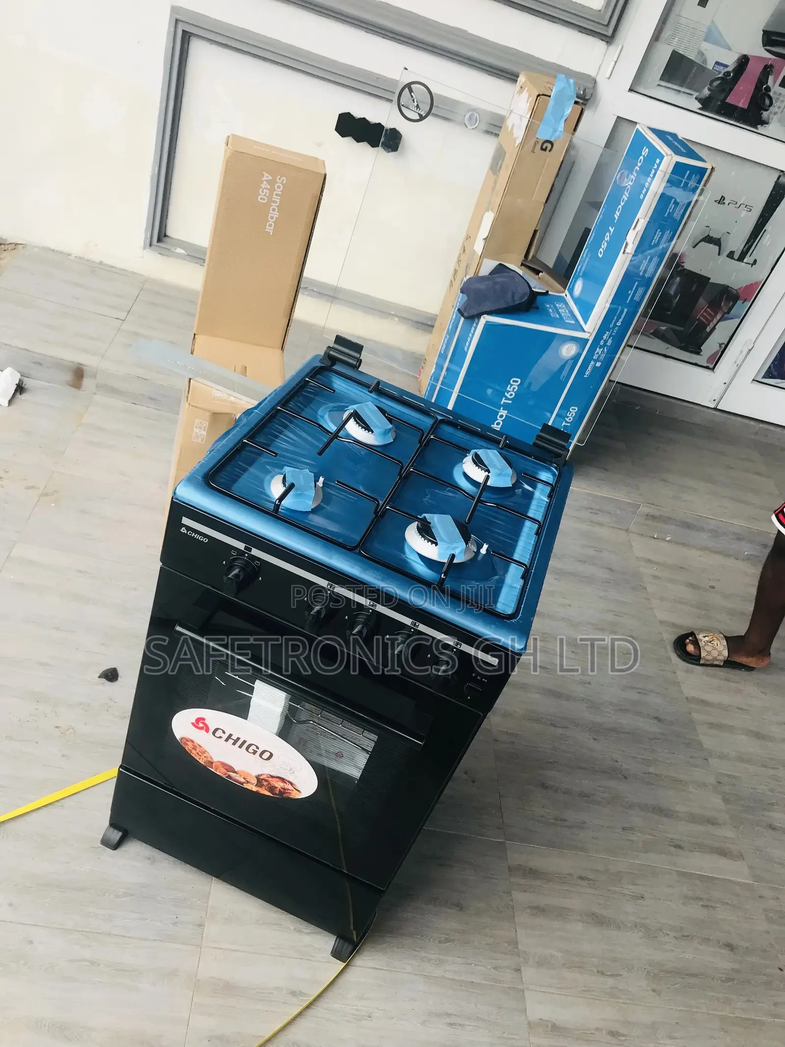 Gas Chigo 50x50 Cooker 4 Burner Oven With Grill 