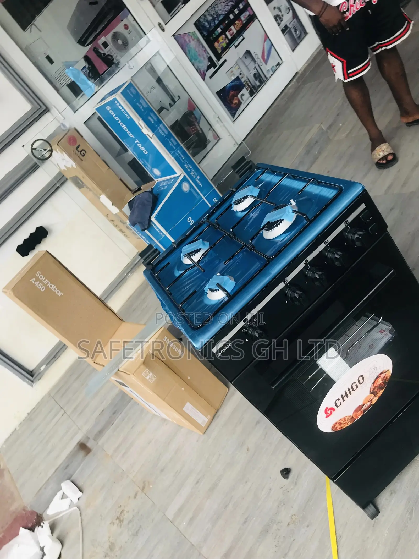 Chigo Best 50x50 Gas 4 Cooker Oven With Grill 