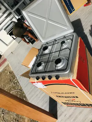 Volcano 4 Gas Stove Tabletop Metallic Gray 