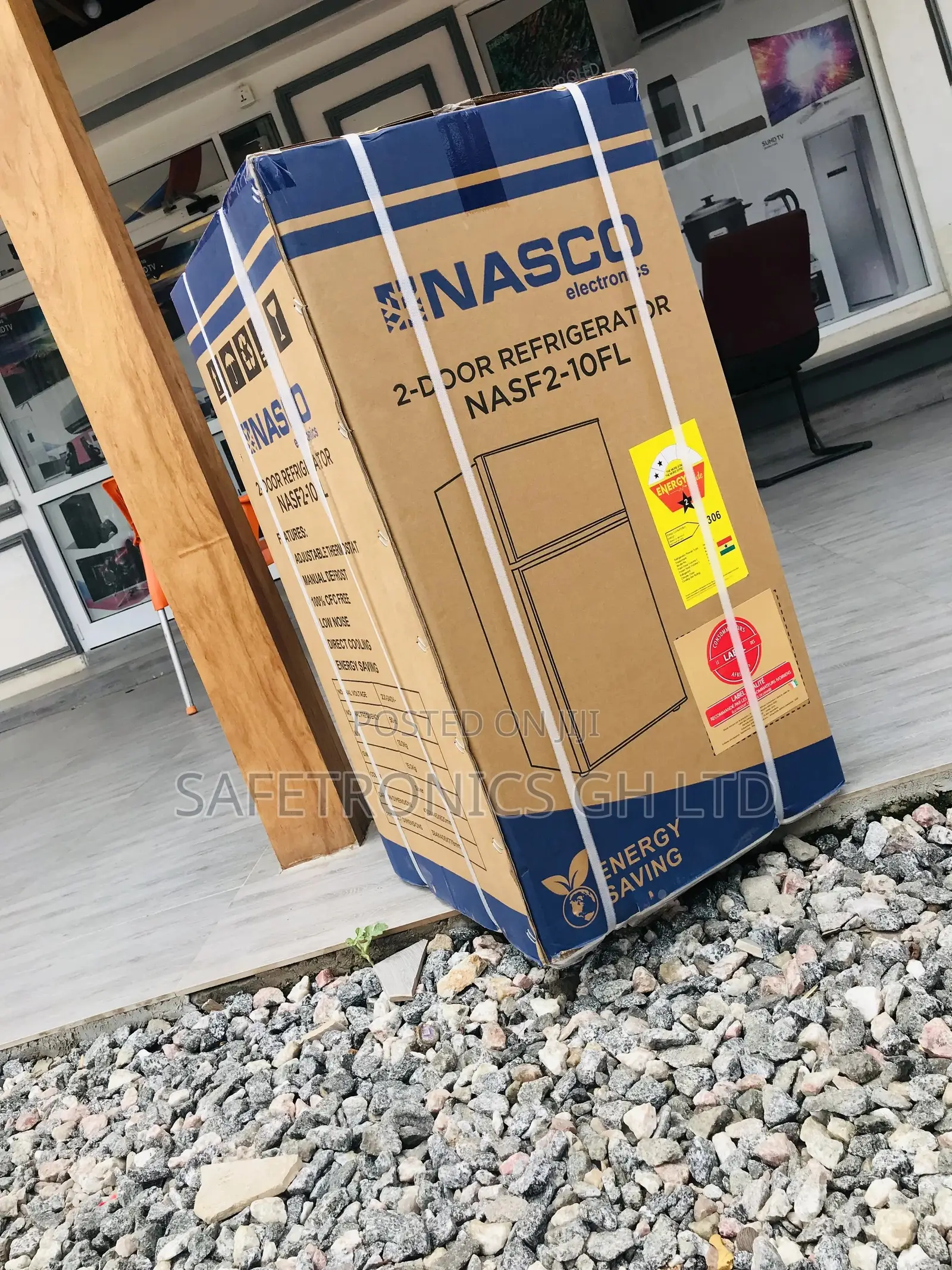 Nasco Led Light 85ltrs Nasf2-10 Double Door Top Freezer 