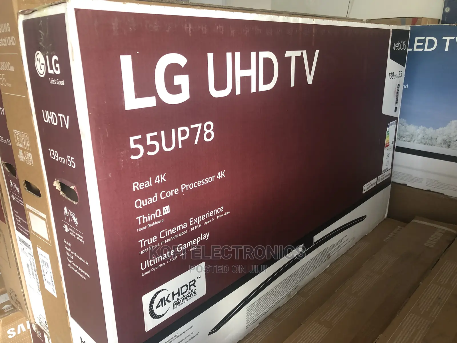 Saving A+ Energy Efficiency Class LG 55 Inch Ultra HD HDR