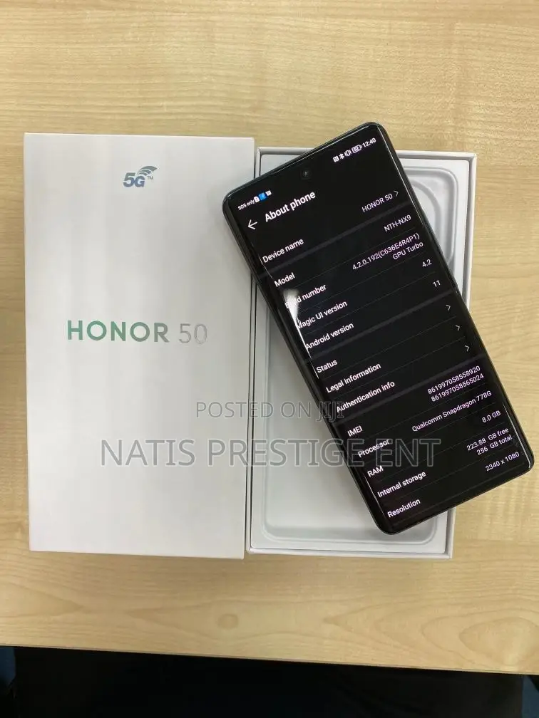 New Huawei Honor View 20 256 GB Black