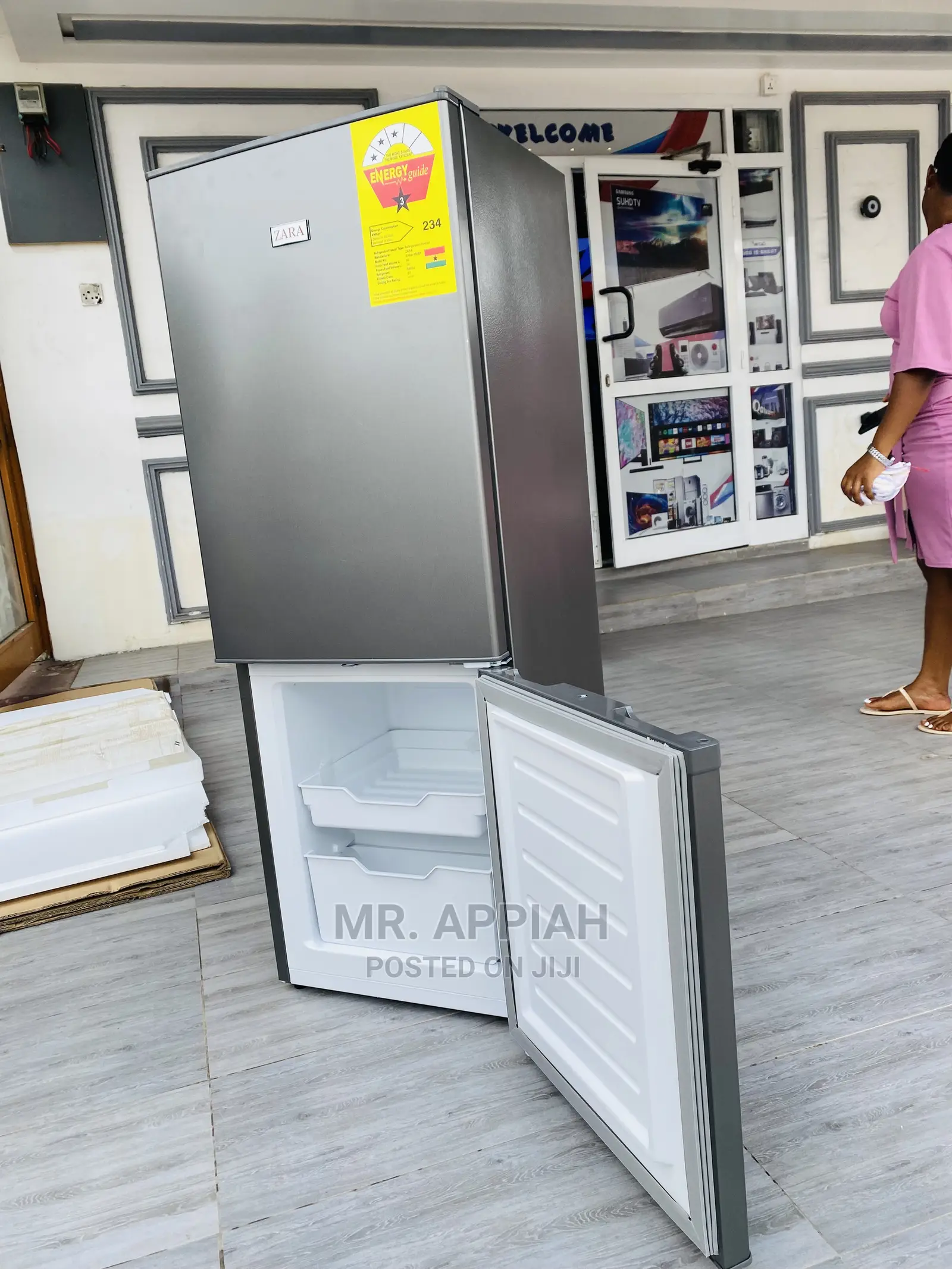 (180-BF)Extremely Cooling 118ltr Zara Bottom Freezer Fridge