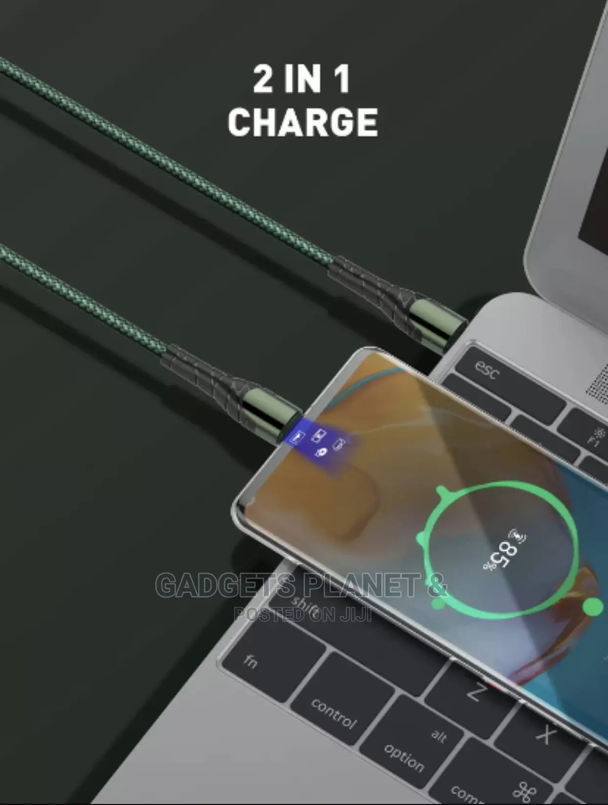 LDNIO 65W Fast Charging Sync Data Cable 1M USB-C to C