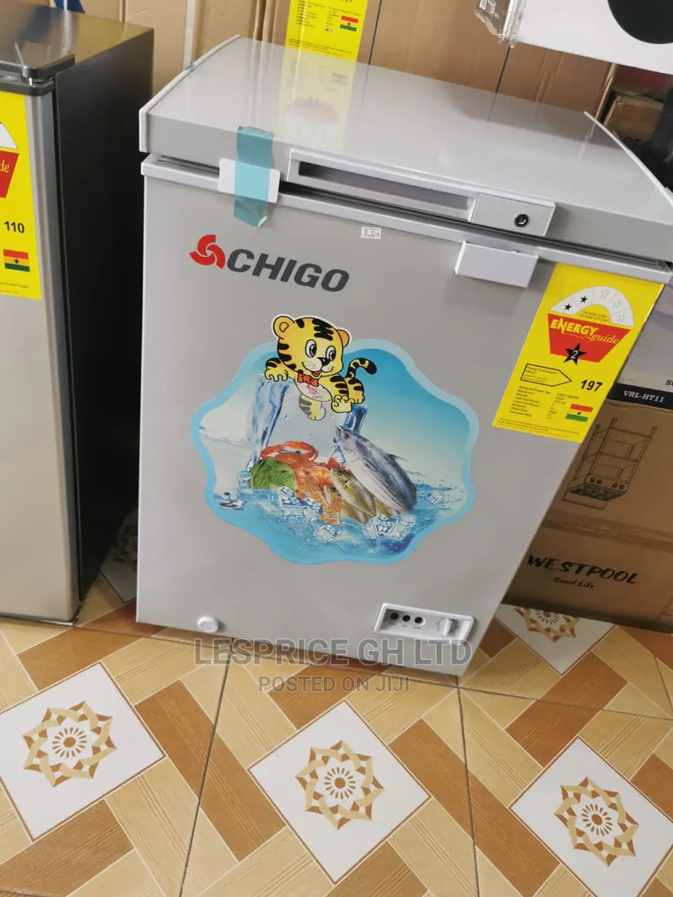 Fast Cooling Chigo Chest Freezer 93L