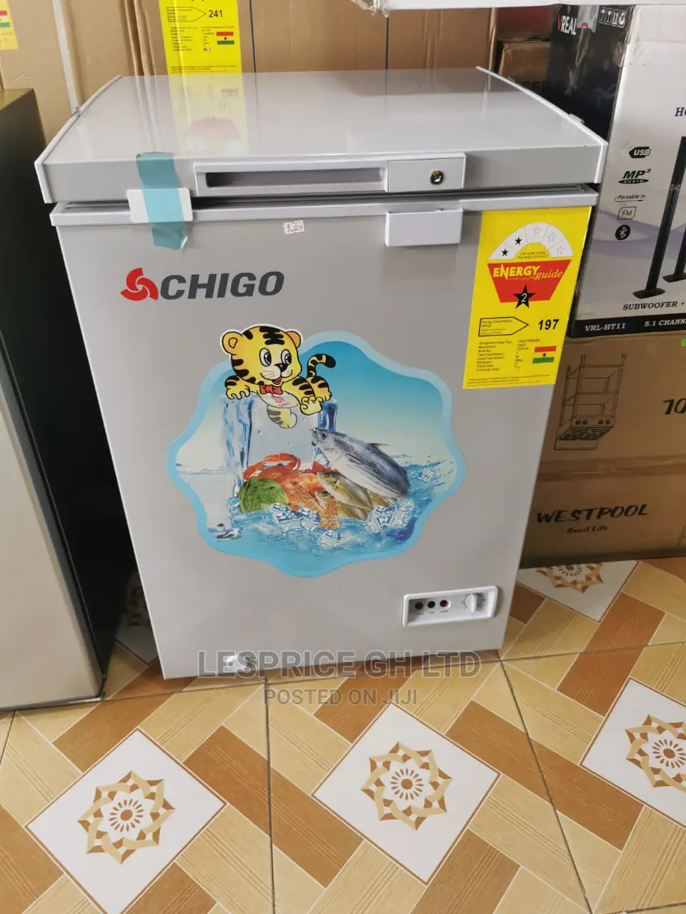 Long Lasting Chigo Chest Freezer 93L