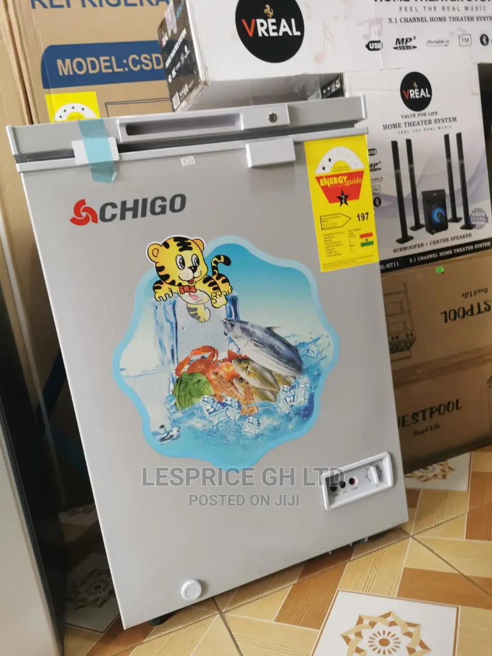 Authentic Chigo Chest Freezer 93L