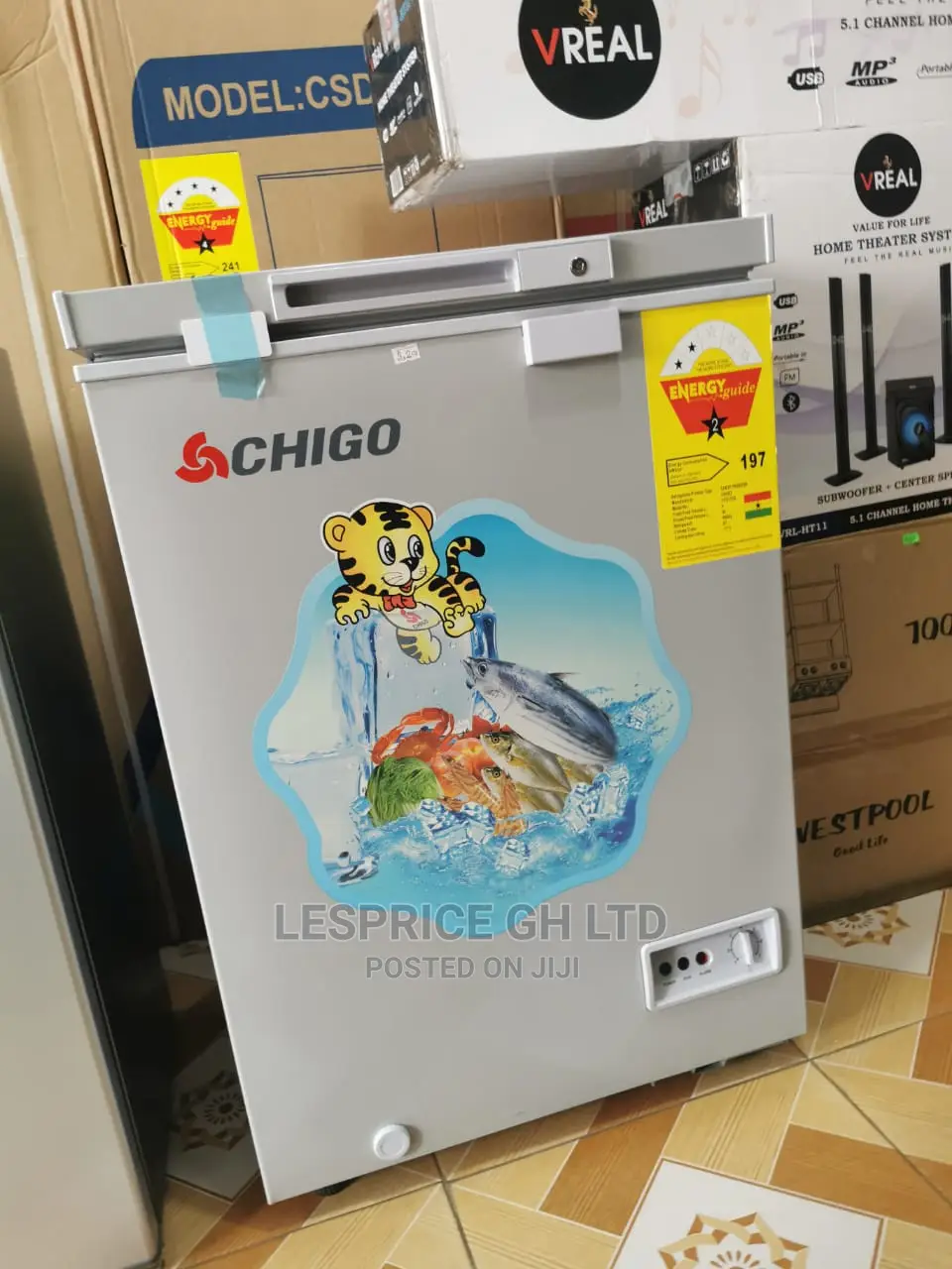 Elegant Chigo Chest Freezer 93L
