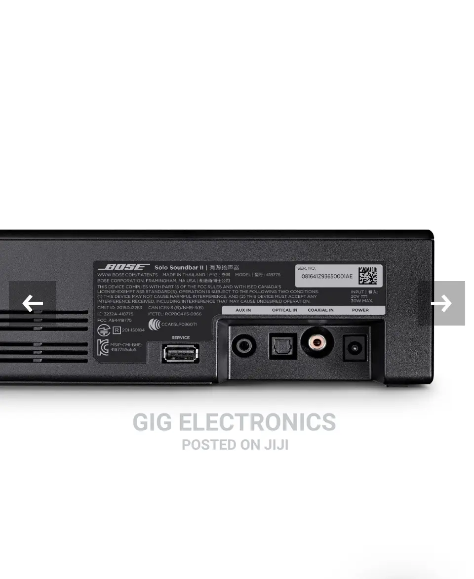 Bose Solo Soundbar Series II - Black
