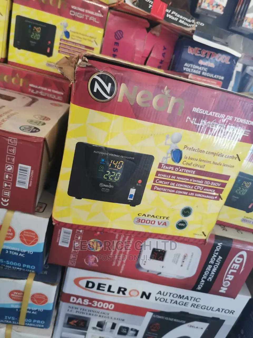 Wonderful Neon Digital Voltage Stabilizer 1500 Watts