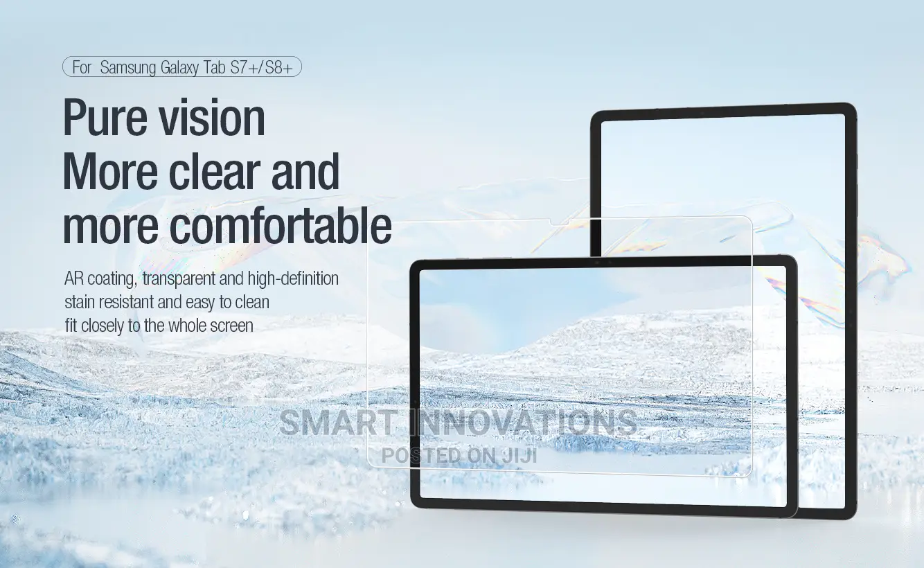 Galaxy Tab S8+ | S7+ S7 Fe Tempered Glass Screen Protector