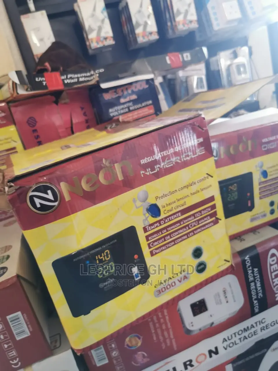 Good Looking Neon Digital Voltage Stabilizer 1500 Watts