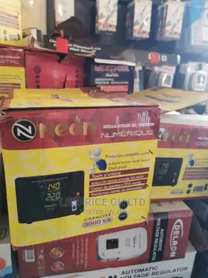Presentable Neon Digital Voltage Stabilizer 1500 Watts