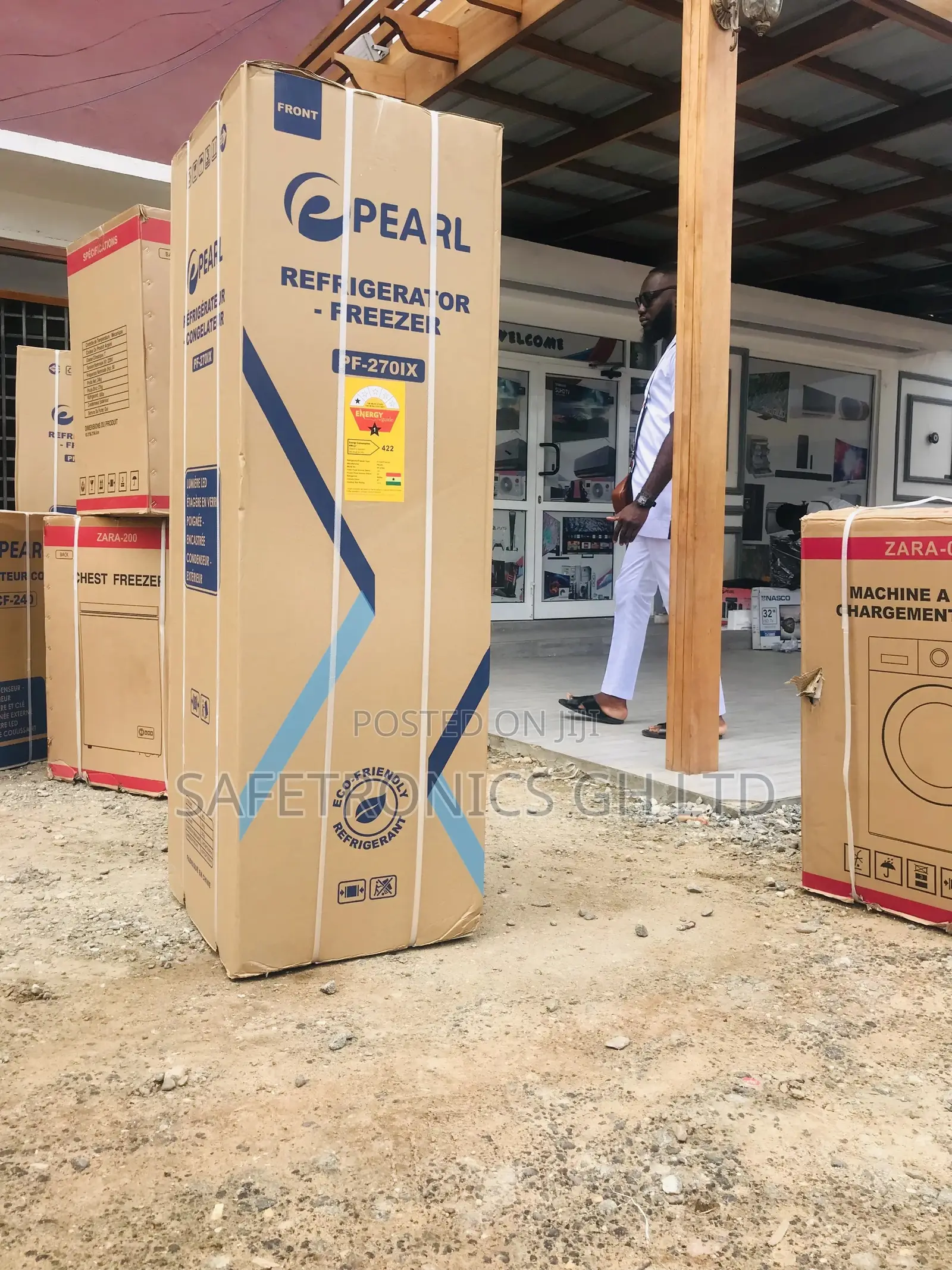 Fast Chilling Double Door 166L Pearl Top Freezer PF-270IX