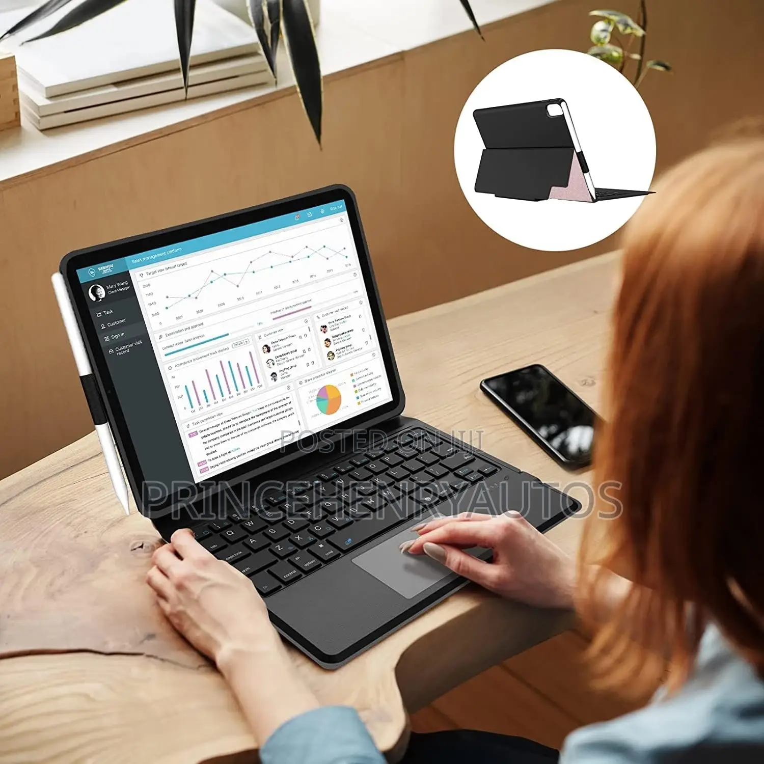 BJCGFVH6 Practical iPad Keyboard +TRACKPAD for iPad 10.9/11