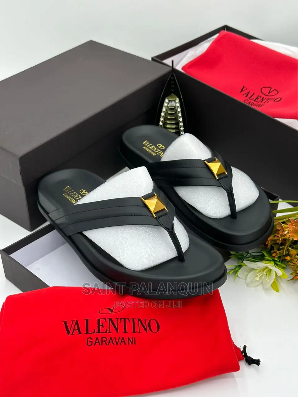 Quality Valentino Leather Slides