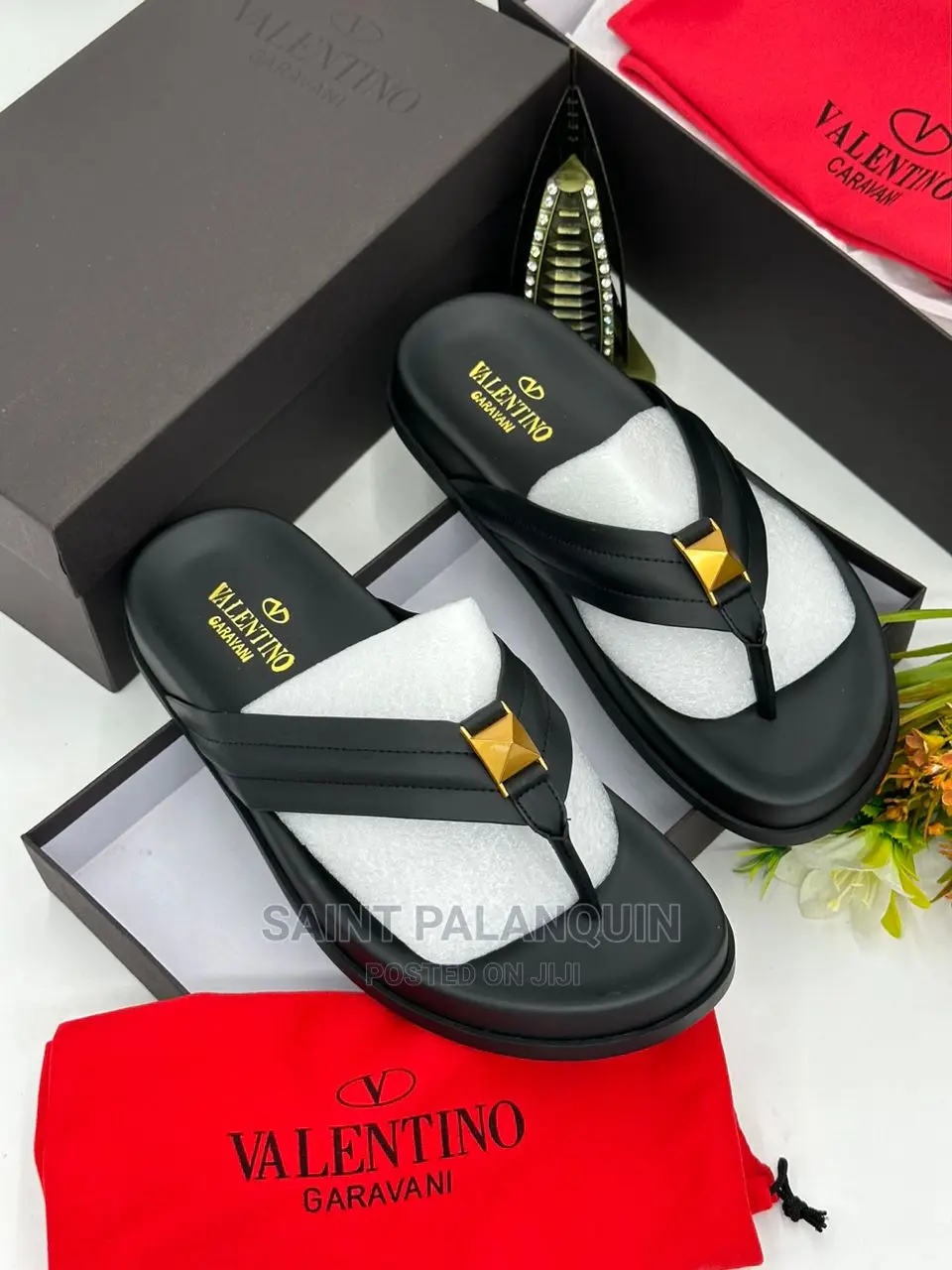 Quality Valentino Leather Slides