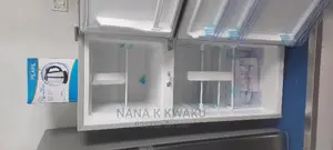 New Silver Nasco Nasf2-14 Double Door Fridge