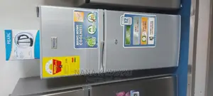New Silver Nasco Nasf2-14 Double Door Fridge