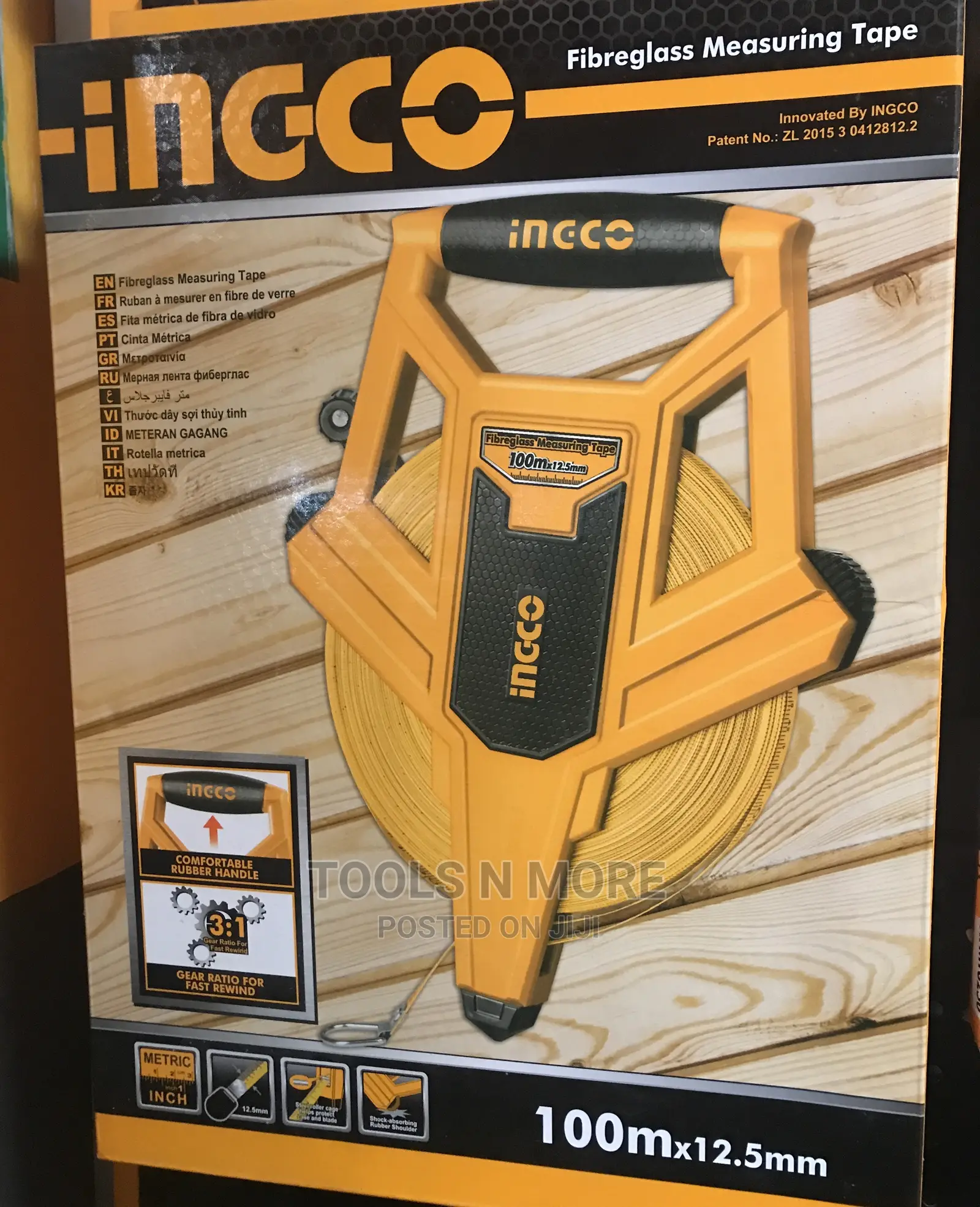 INGCO Fibreglass Measuring Tape 100m