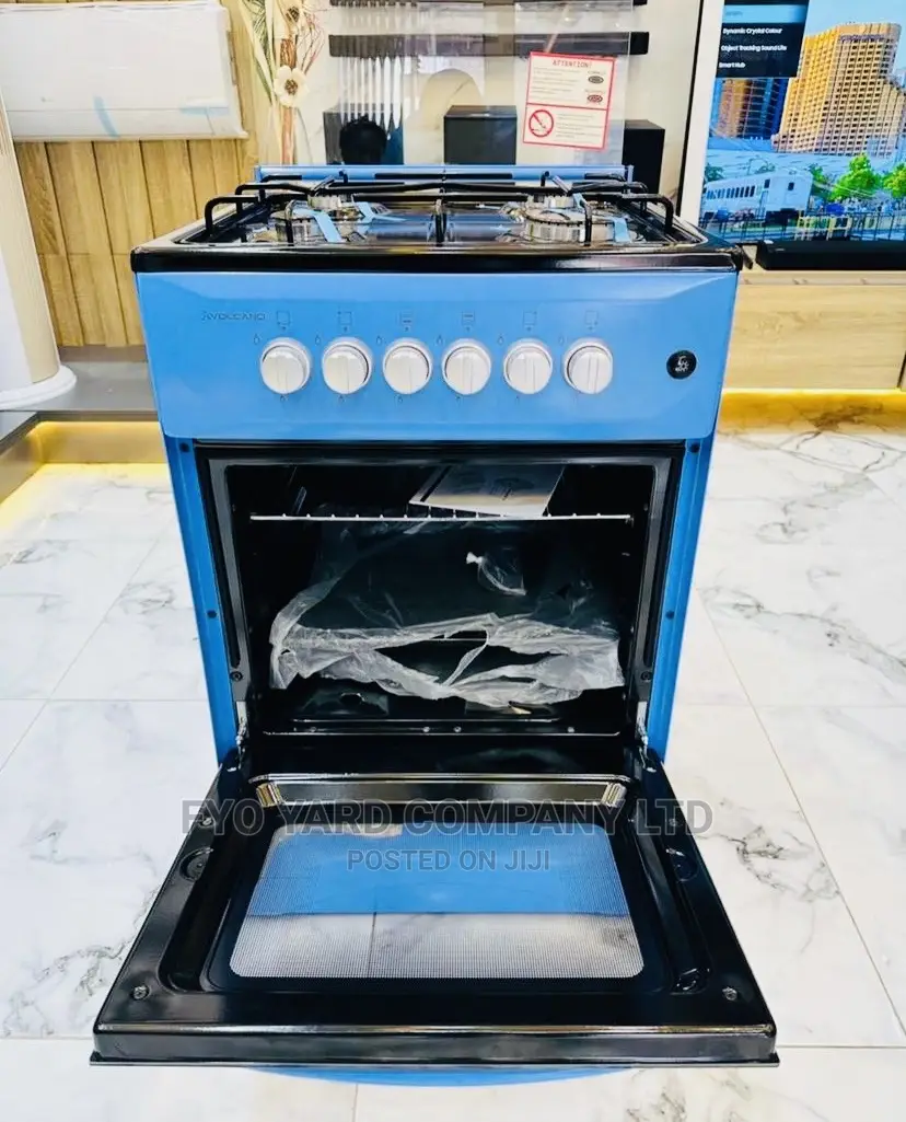 Bake, Grill and Cook With Volcano 4 Burner Gas Cooker