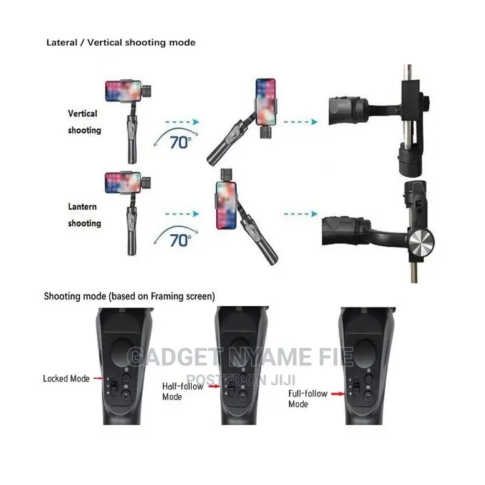3-Axis Handheld Gimbal Smartphone Stabilizer
