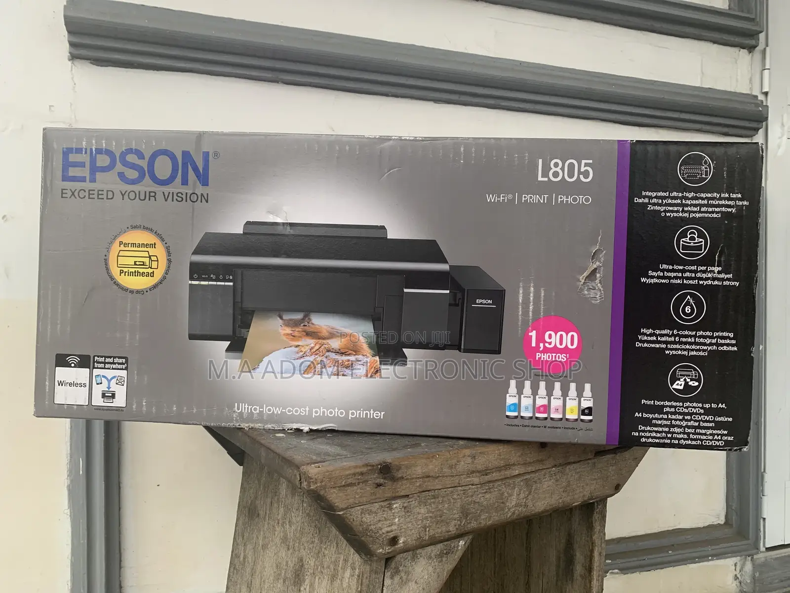 Epson L805 Printer With 6 Colours