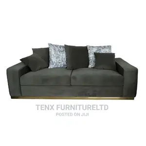 SOFA SET (Beautiful Suede Upholstery)