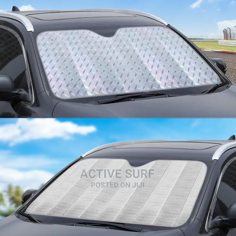 Vehicle Sunshield UV Protector. Keeps Interior Cool Always.