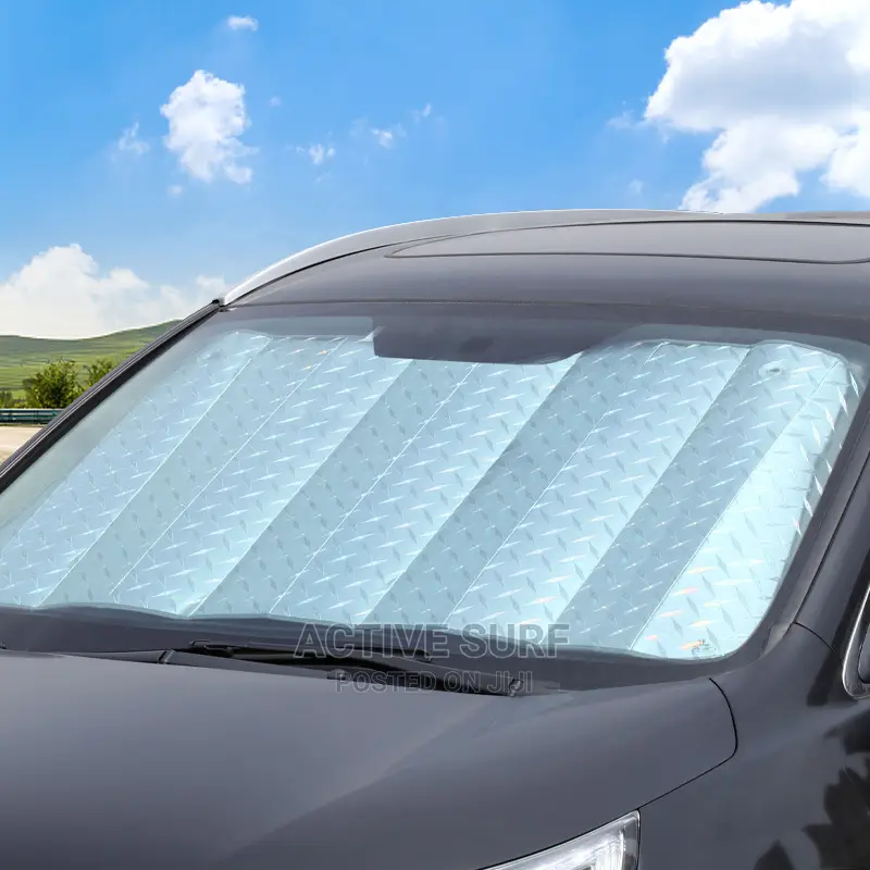 Vehicle Sunshield UV Protector. Keeps Interior Cool Always.