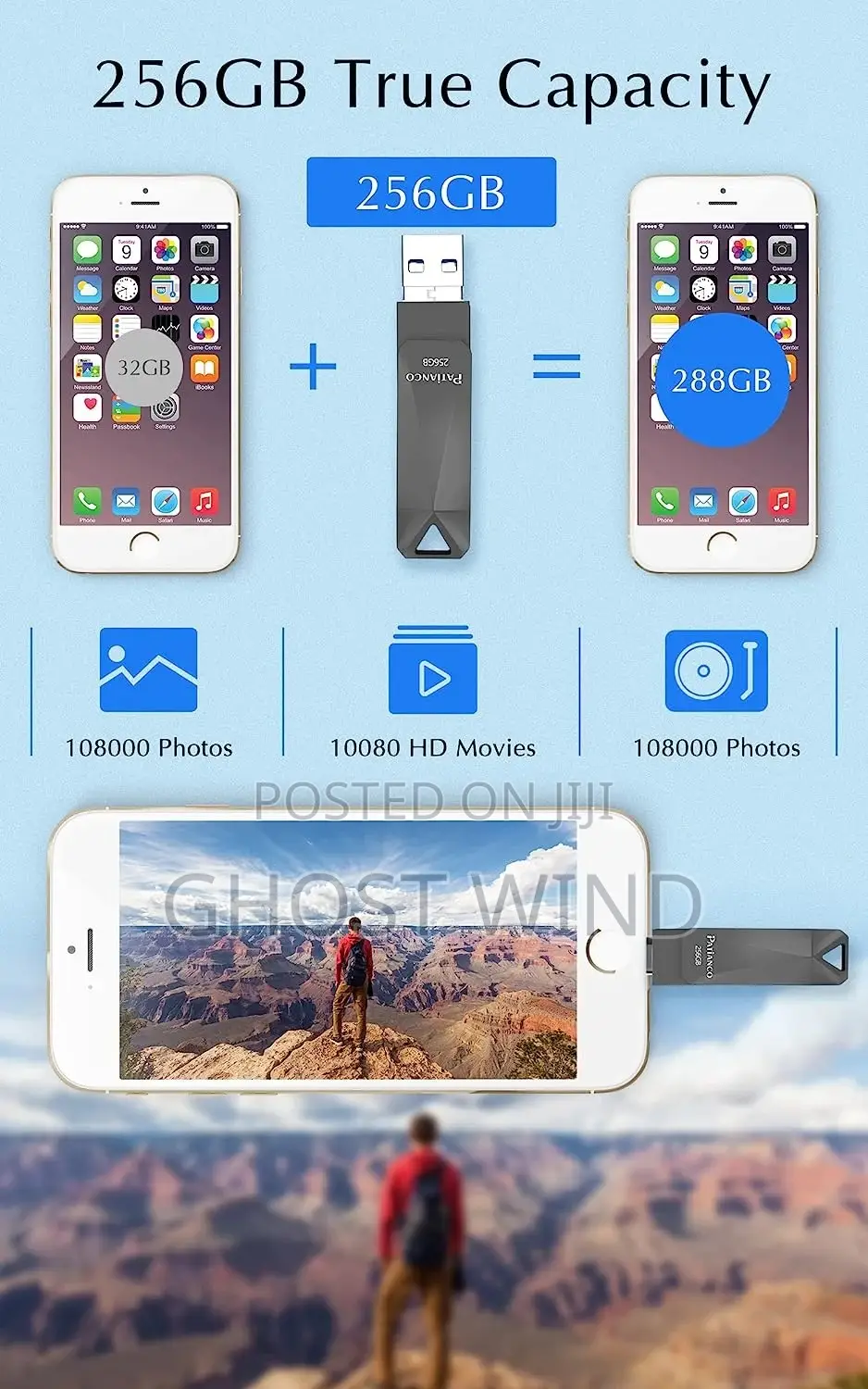Patianco Otg Flash Drive for iPhone and Usb