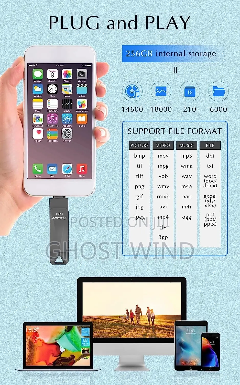 Patianco Otg Flash Drive for iPhone and Usb