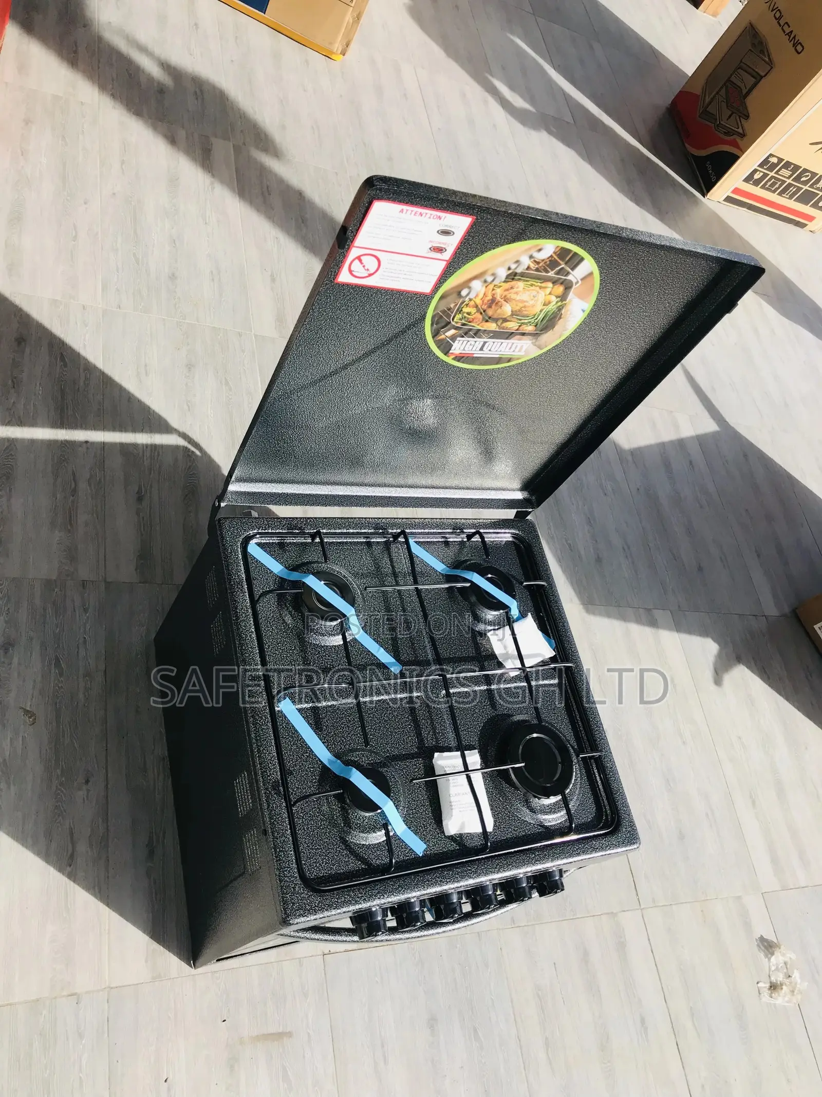 Mini Oven Volcano 4 Burner Gas 50x50 With Gril 