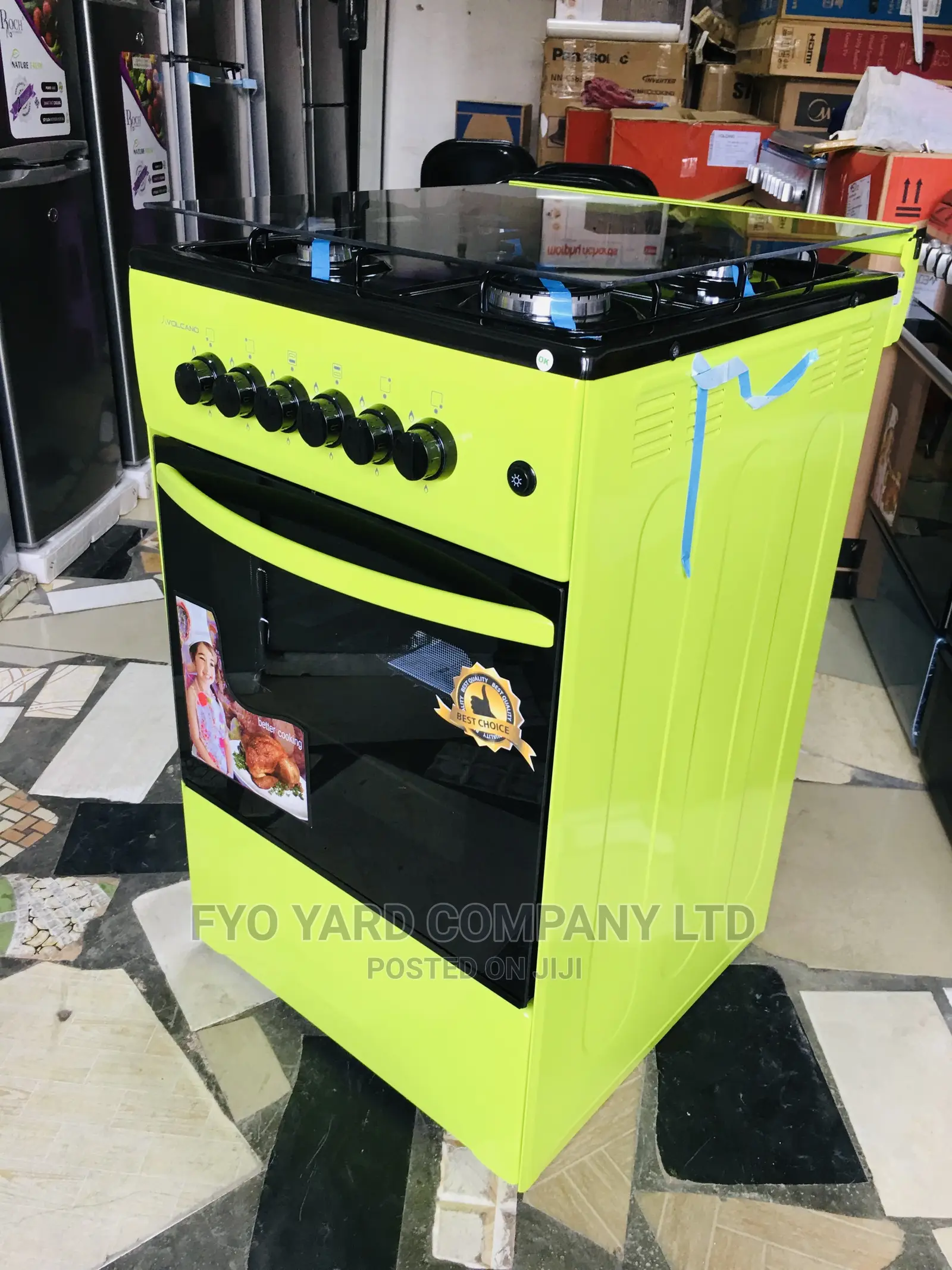 Volcano Gas Cooker Oven Grill 4 Burner 50x50