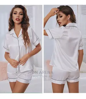 Soft Silk Short Sleeves Pyjamas