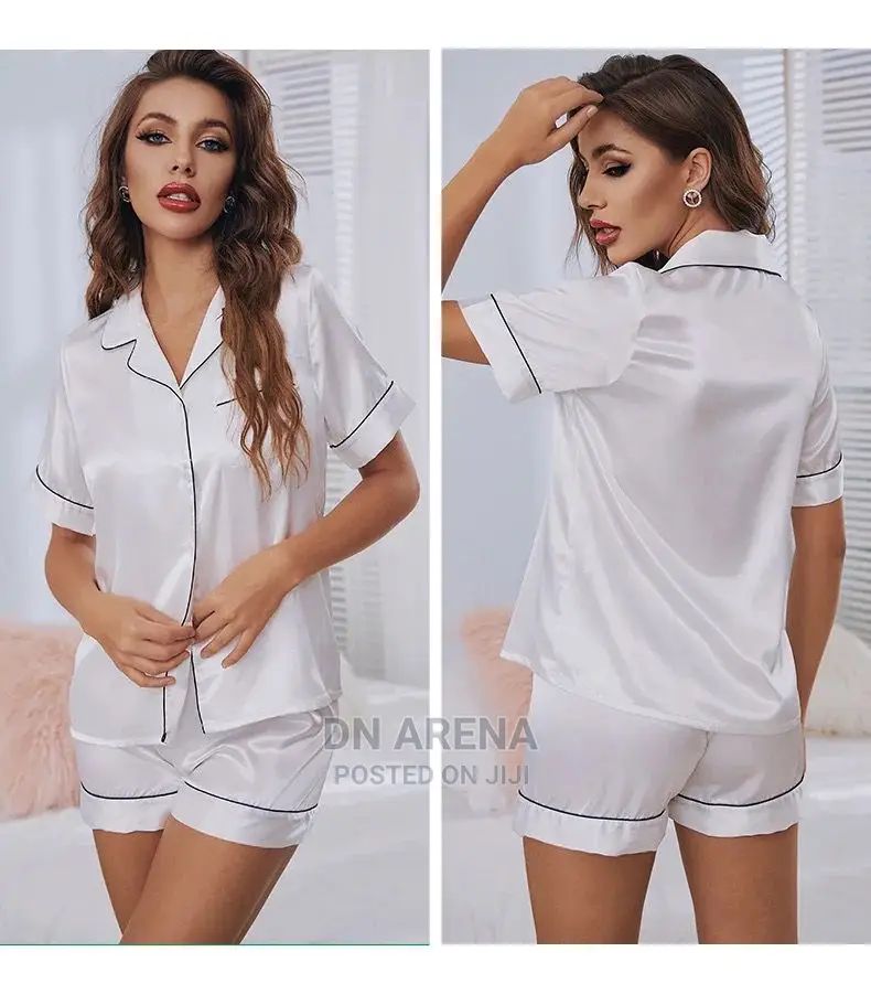 Soft Silk Short Sleeves Pyjamas