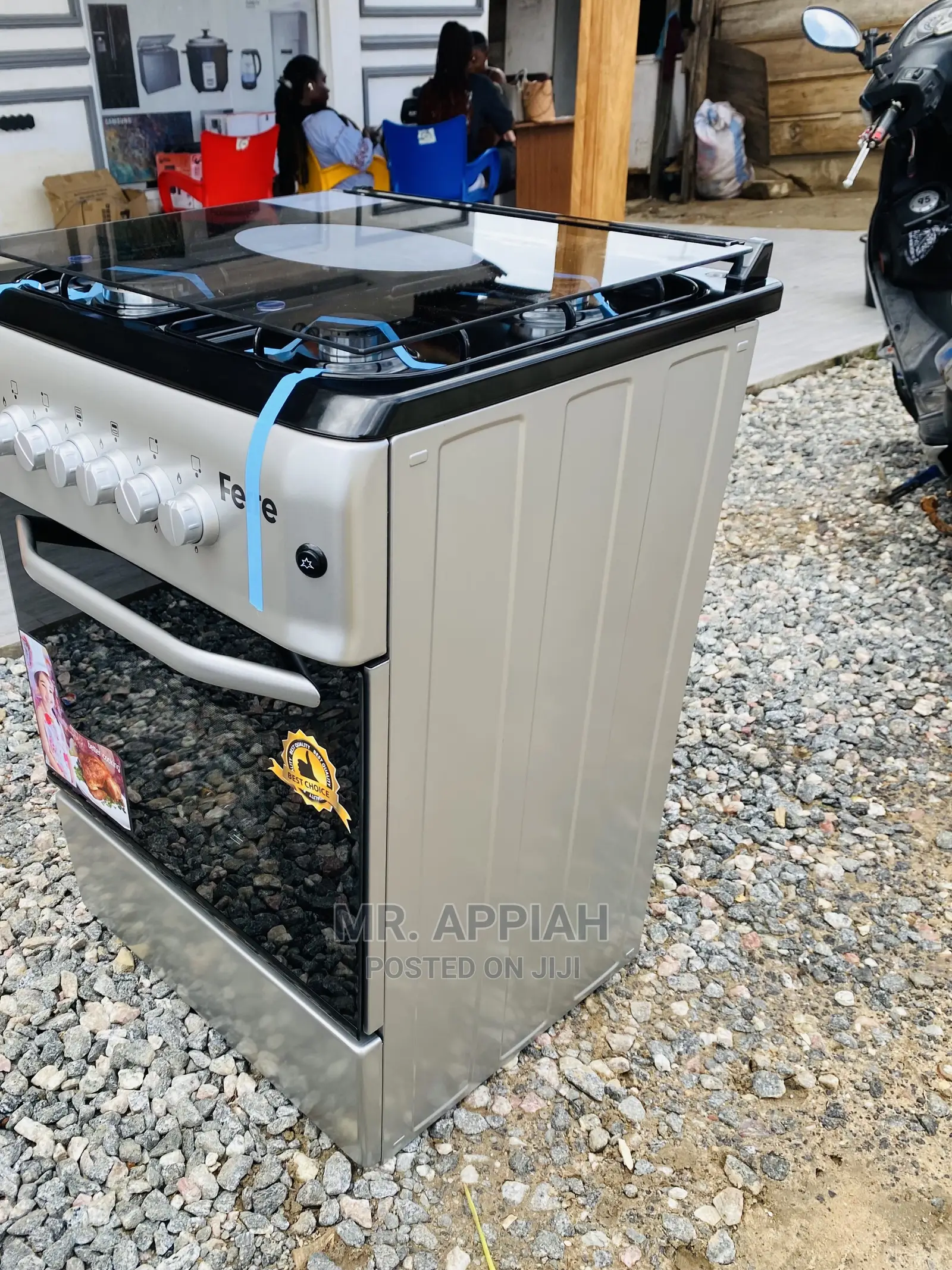 Original 60*60 Ferre 4 Gas Burner,Auto Ignition + Oven Grill